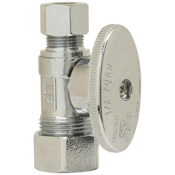1/2 in. Nominal Compression Inlet x 3/8 in. Compression Outlet 1/4 in. Brass Turn Straight Valve