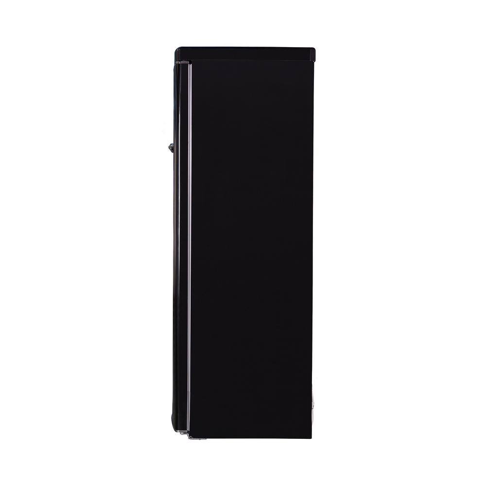 Black Retro Single Door Refrigerator with Frost Free Technology