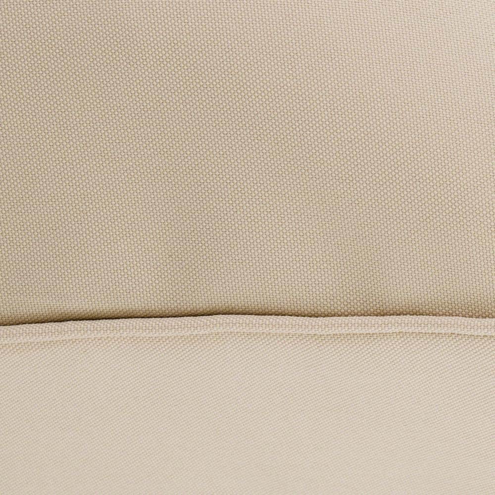 Antique Beige Water-Resistant Square Outdoor Seat Cushion Cover