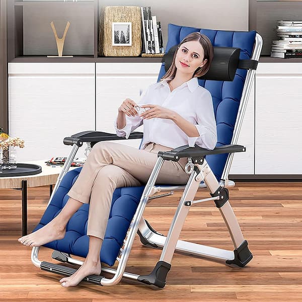 BOZTIY Zero Gravity Chair, Patio Folding Reclining Lounge Chair