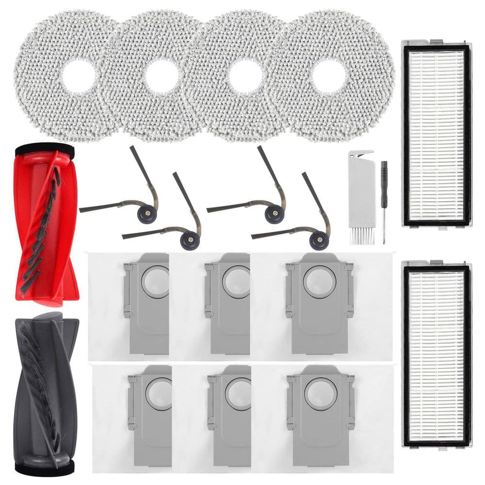 Vacuum Replacement Accessory Kit for Qrevo S5V Curv Edge S5X S5A Robot with Main Brush Mop Pads Filters 20 Pack price history on PriceWatchPro