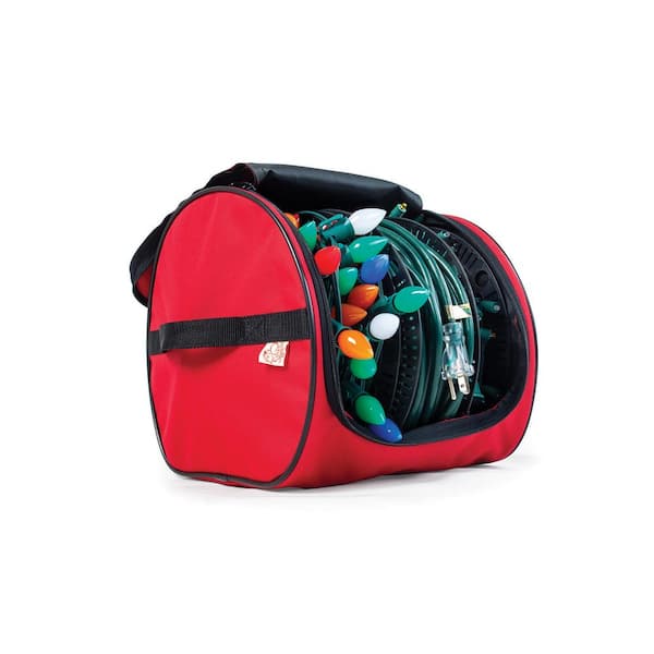 Polyester Christmas Light Storage Bag and Reels (Holds Up to 450