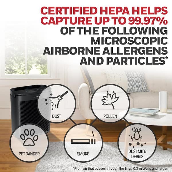 Intelligent HEPA UV ionizer air purifier CA-503T Compact Smart