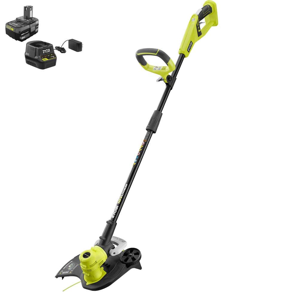 UPC 046396014917 product image for ONE+ 18V 13 in. Cordless Battery String Trimmer/Edger with 4.0 Ah Battery and Ch | upcitemdb.com