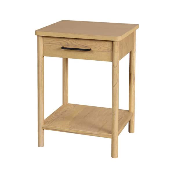 Butler Specialty Company Lennon Light Brown 1 Drawer 21 in. W Wood Rounded Leg Nightstand