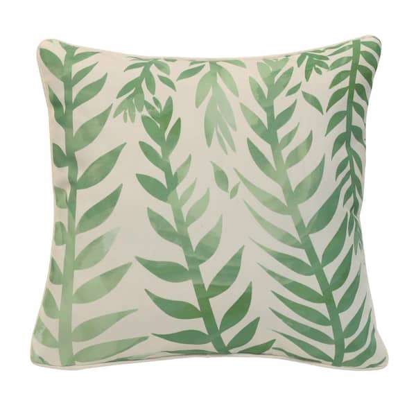 OUTDOOR DECOR BY COMMONWEALTH Vintage Blue Outdoor Pillow Throw Pillow in Multi 18 x 18 - Includes 1-Throw Pillow