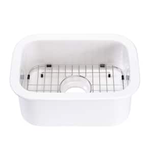 ALFI BRAND Undermount Fireclay 23.25 in. Single Bowl Kitchen Sink