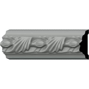 3/4 in. x 2-1/4 in. x 94-1/2 in. Polyurethane Milton Running Leaf Panel Moulding