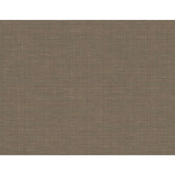 Alix Dark Brown Twill Vinyl Strippable Wallpaper (Covers 60.8 sq. ft.)