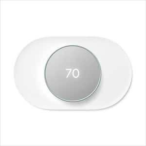 Nest Thermostat - Smart Programmable Wi-Fi Thermostat Fog and Nest Thermostat Trim Kit Snow