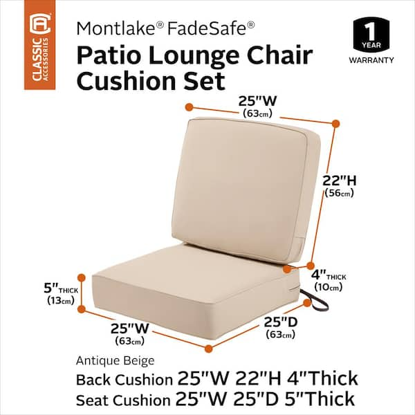 outdoor replacement cushions 22 x 25