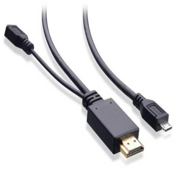 SANOXY 6 ft. Micro USB Male to HDMI Male MHL Cable
