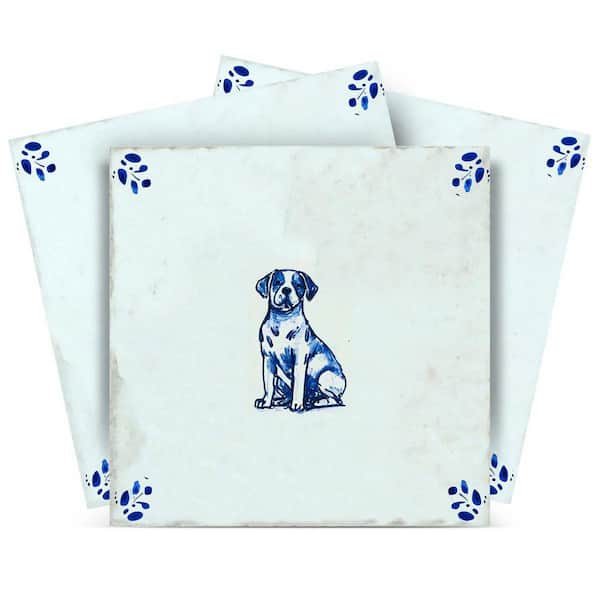 Blue D62 6 in. x 6 in. Vinyl Peel and Stick Tile (24 Tiles, 6 sq. ft. /Pack)