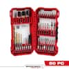Milwaukee SHOCKWAVE Impact Duty Alloy Steel Screw Driver Drill Bit Set (50-Piece) 48-32-4024