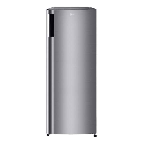 LG 20.63 in. W. 6 cu.ft. Single Door Top Freezer Refrigerator with Inverter Compressor, Recessed Handle in Platinum Silver