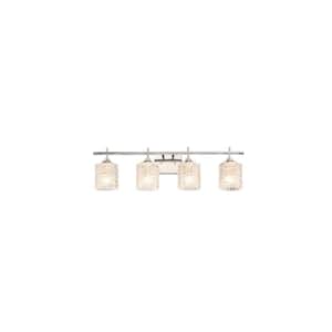 29 in. Vanity Light with Crystal Glass Shade