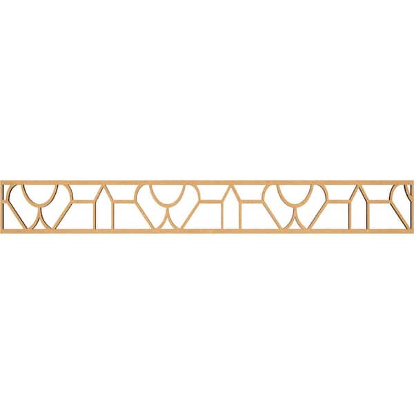 Ekena Millwork Whitechapel Fretwork 0.375 in. D x 46.5 in. W x 6 in. L MDF Wood Panel Moulding