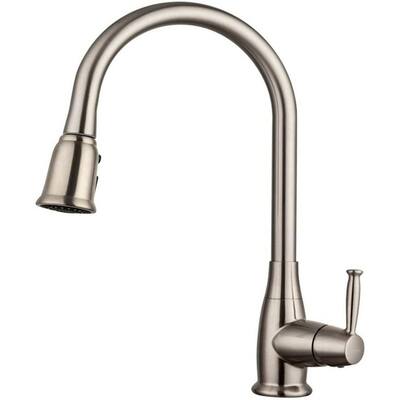 Nickel Pull Out Kitchen Faucets Kitchen Faucets The Home Depot