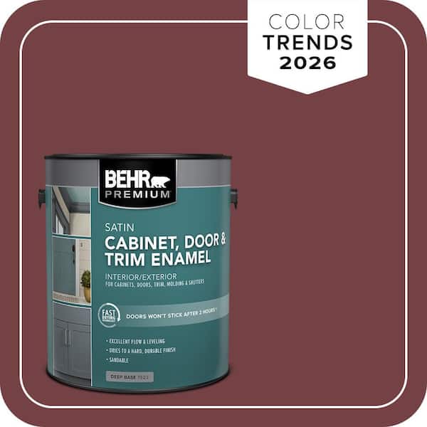 BEHR PREMIUM 1 gal. #MQ1-15 Rumors Satin Enamel Interior/Exterior Cabinet, Door & Trim Paint