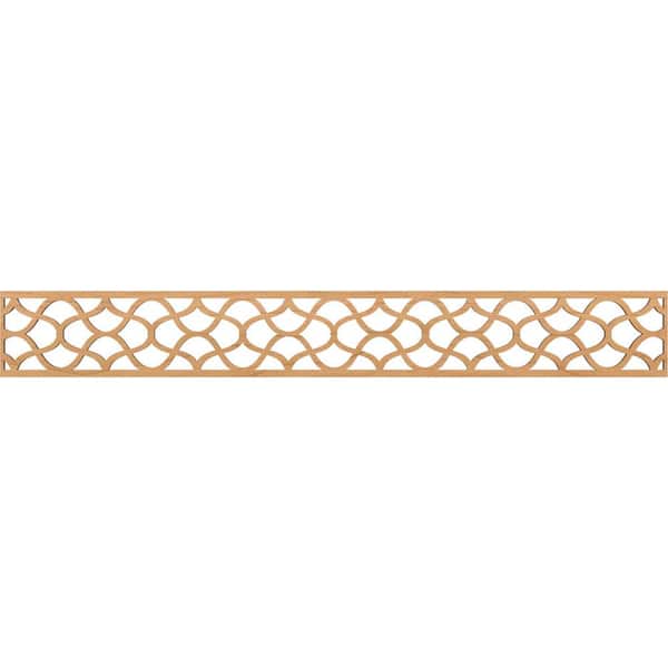 Ekena Millwork Resort Fretwork 0.375 in. D x 46.5 in. W x 6 in. L Maple Wood Panel Moulding