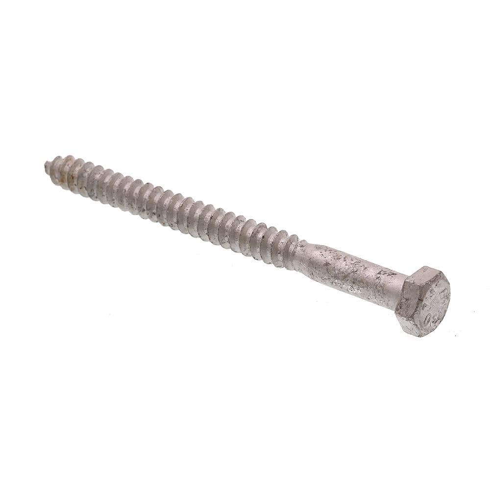 5/16 in. x 4 in. A307 Grade A Hot Dip Galvanized Steel Hex Lag Screws (50-Pack) price history on PriceWatchPro