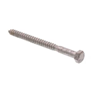 5/16 in. x 4 in. A307 Grade A Hot Dip Galvanized Steel Hex Lag Screws (50-Pack)