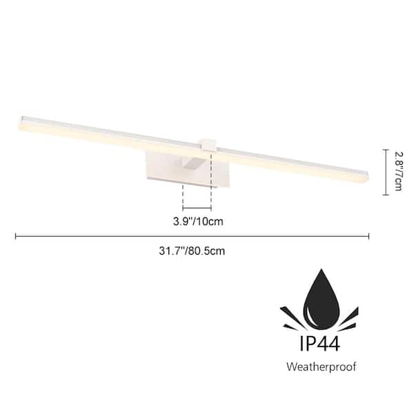 HUOKU NIMBUS 1-Light 31.7 in. W White Integrated LED Vanity HUOKU NIMBUS 1-Light 31.7 in. W White Integrated LED Vanity