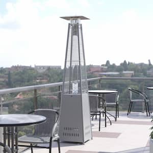 45000 BTU Silver Patio Heater