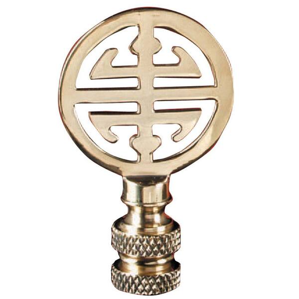 Mario Industries Asian Design Brass Lamp Finial
