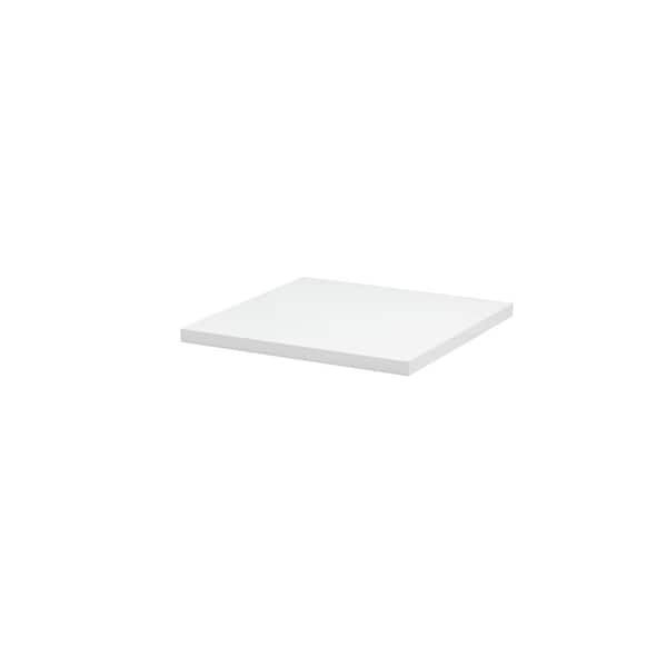 Dolle SUMO 17.7 in. W x 15.7 in. D x 0.98 in White MDF Decorative Wall Shelf without Brackets