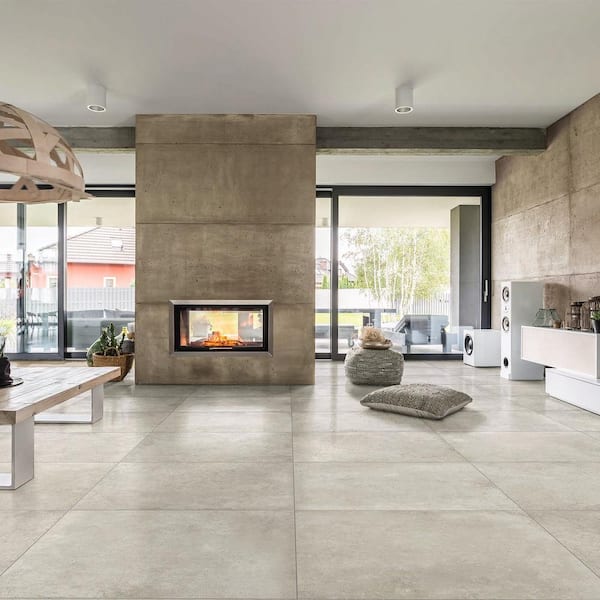 Materika 32 in. x 32 in. Sand Porcelain Floor Tile (13.77 sq. ft./Case)