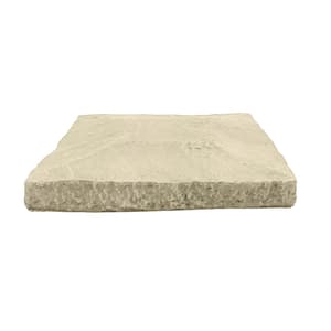 13.5 in. x 13.5 in. Vanilla Bean Faux Stone Flat Pillar Cap Siding