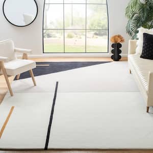 Fifth Avenue Ivory/Black 11 ft. x 15 ft. Abstract Geometric Area Rug