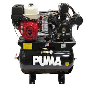 30-Gal. 13 HP Black Gas Engine with Electric Start 2 Stage Air Compressor