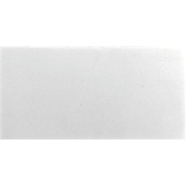 Apollo Tile Thassos White 3 in. x 6 in. Honed Marble Subway Tile Sample (0.12 sq. ft./Piece)