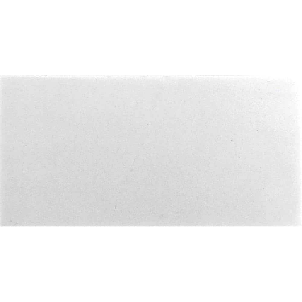 Thassos White 3x6 Honed Marble Subway Tile