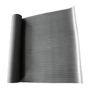 Corrugated Composite Rib Black 1/8 in. x 36 in. x 96 in. Rubber Flooring