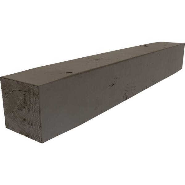 Ekena Millwork 6 in. x 10 in. x 6 ft. Knotty Pine Faux Wood Beam Fireplace Mantel Natural Honey Dew