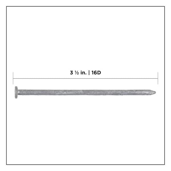 3-1/2 in. (16D) Hot Dipped Galvanized Smooth Non-Collated Box Nails 5 lbs. (335-Count)