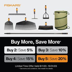 QuikFit Shrub Rake Interchangeable 8.5 in. Head Attachment