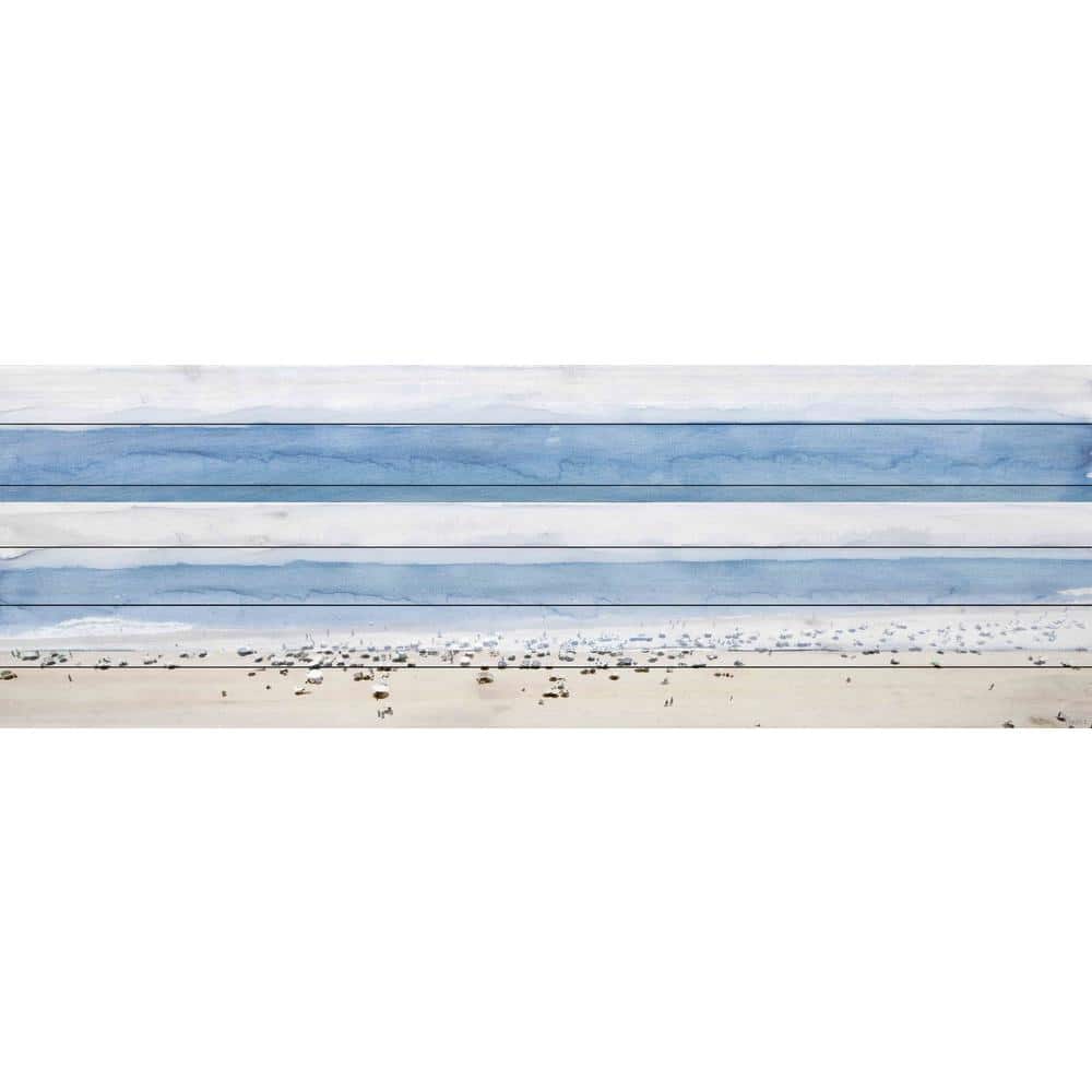 Ipanema Beach Coastal Blue and White Canvas Print