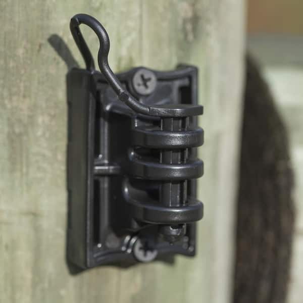Fi-Shock IWTPLB-FS Black Pin-Lock Wood and T-Post Insulator 