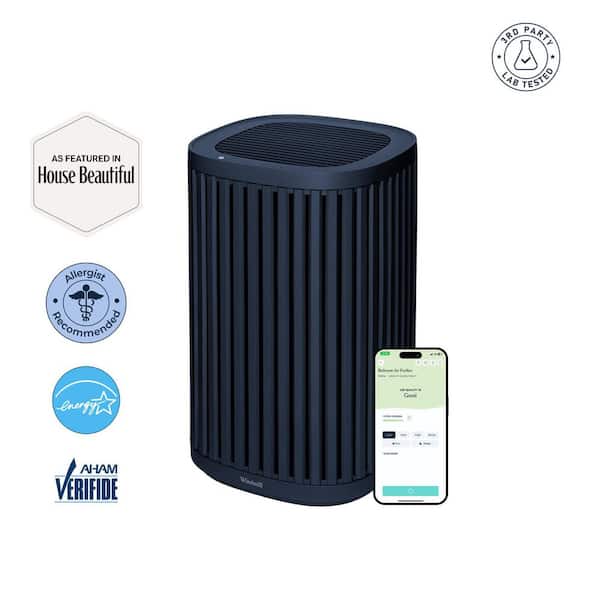 The Air Purifier 3-in-1, Ultra-Quiet, Medical Grade, True HEPA Filter, AHAM Verifide, Up to 975 Sq Ft, in Navy