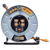 Masterplug 75 ft. 15 Amp 12 AWG Large Open Metal Reel with 4-Sockets  OTLP751512G4SL - The Home Depot