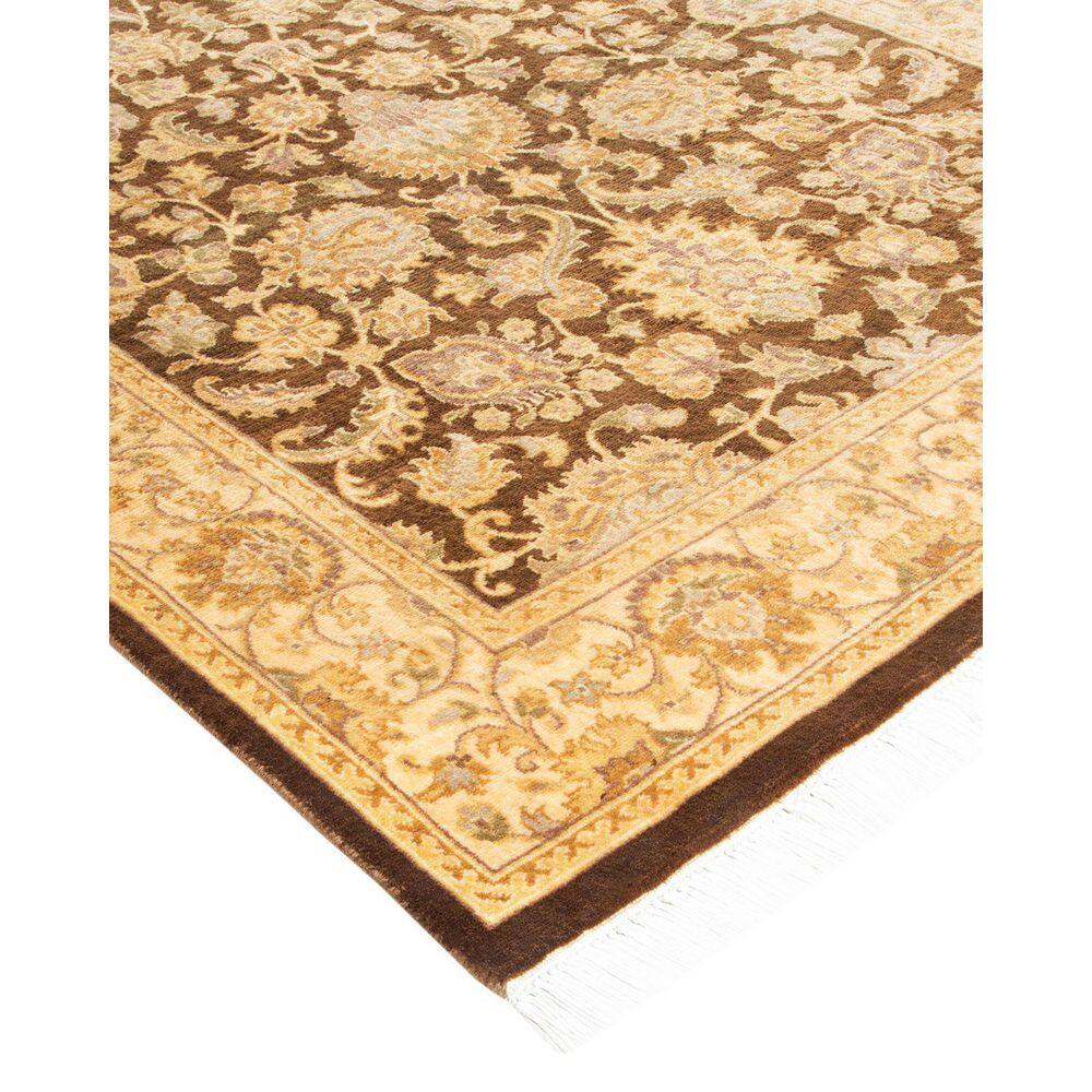 Hand-Knotted Brown Wool Traditional Rectangular Area Rug 3' x 5'