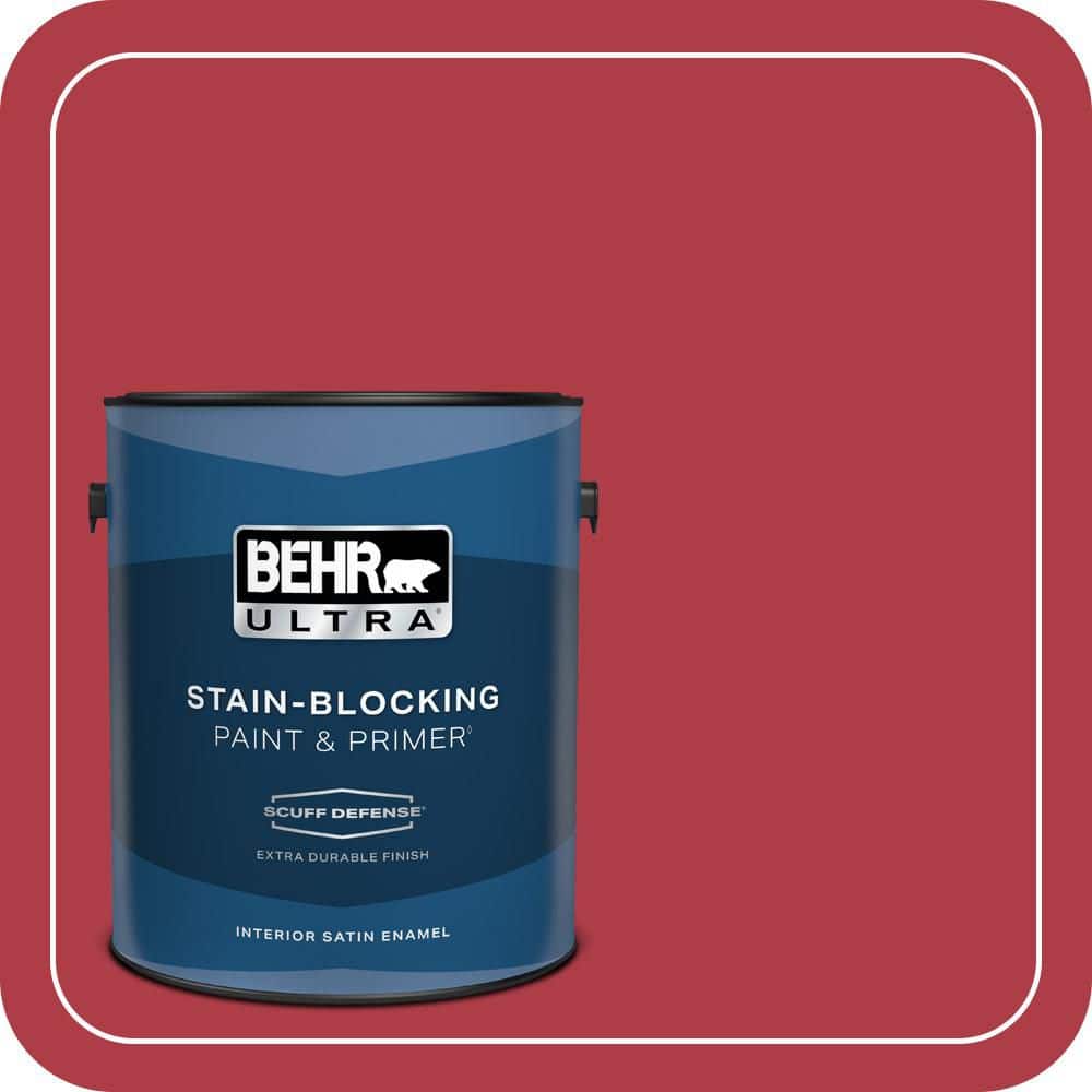 1 gal. #140B-7 Frosted Pomegranate Extra Durable Satin Enamel Interior Paint & Primer price history on PriceWatchPro