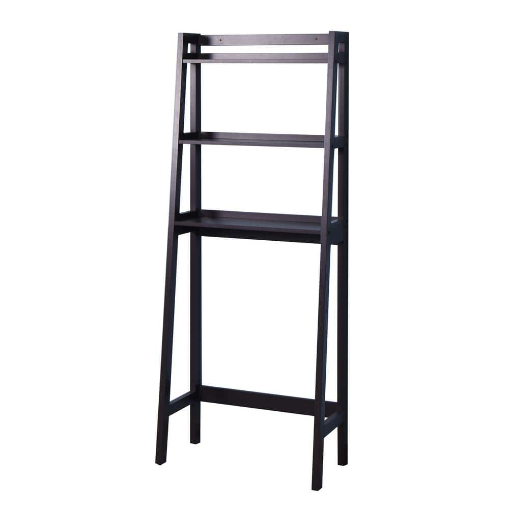 FUNKOL 25.6 in. W x 65 in. H x 11.8 in. D Brown Bathroom Overthe