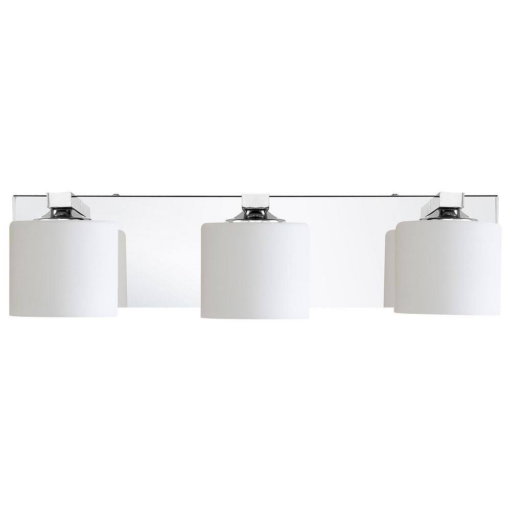 20.5 in. 3 Light Chrome Plating Vanity Light with Frosted Glass Shade price history on PriceWatchPro