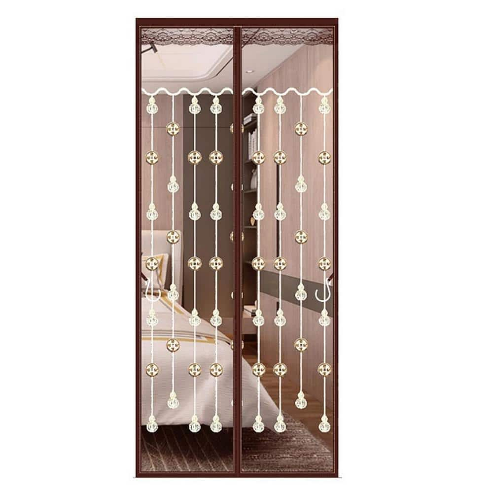 shatex-39-in-x-83-in-brown-plastic-magnetic-screen-door-with