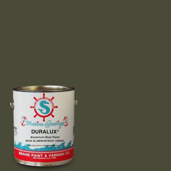 Duralux Marine Paint 1 gal. Aluminum Boat Green Marine Enamel